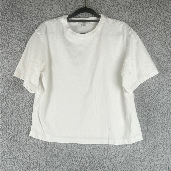 AGOLDE Salma Tee Crewneck Short Sleeve Cotton Relaxed White Top Size S - Picture 16 of 16